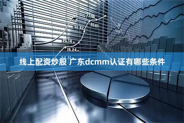 线上配资炒股 广东dcmm认证有哪些条件
