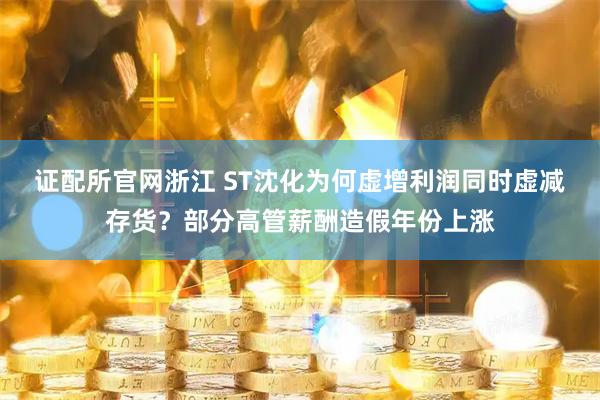 证配所官网浙江 ST沈化为何虚增利润同时虚减存货？部分高管薪酬造假年份上涨